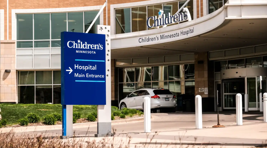 An exterior view of Children's Minnesota